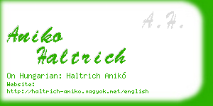 aniko haltrich business card